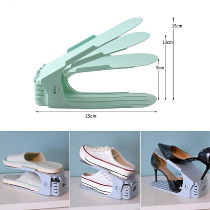 Double Layer Shoe Rack Organizer – Space-saving, Anti-slip, Adjustabl… – Whether