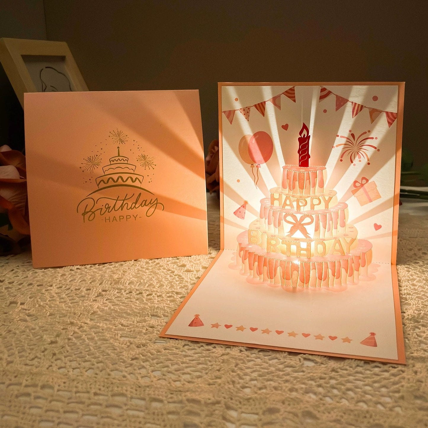 D Pop Up Birthday Card With Led Light & Music – Birthday Card | With… – 🎂 The