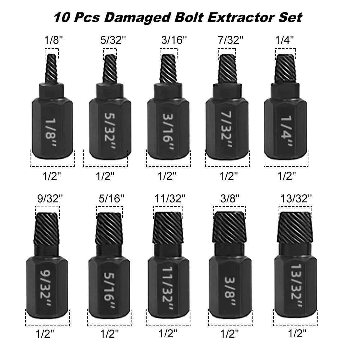 Broken Head Bolt Screw Cap Extractor Broken Head Screw Hexagon Socket… – ✨ Main