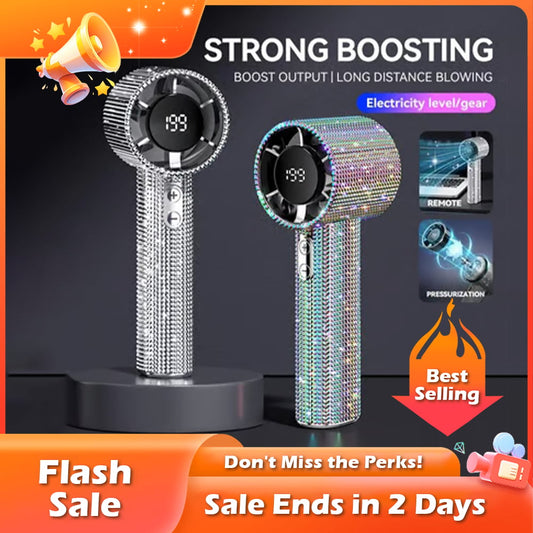 Diamond Luxury Handheld Turbo Fan – Diamond Luxury | Handheld Turbo |… – 💎