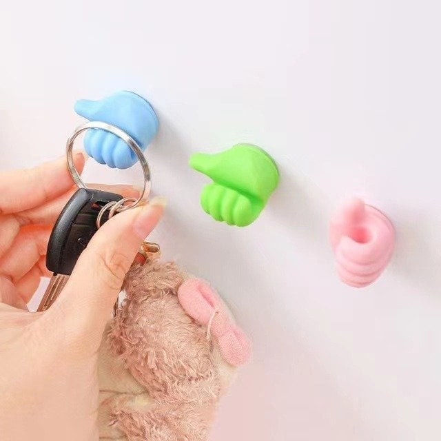 Thumbs Up Self-adhesive Wall Hook – Nano Tape, No Damage | Cable, Tow… – 🎁 It’s