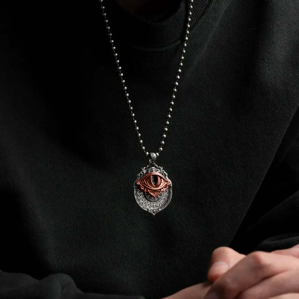 Tarot Vision Spinner Pendant – All-seeing Eye, 22 Major Arcana & Dual… – ☤️