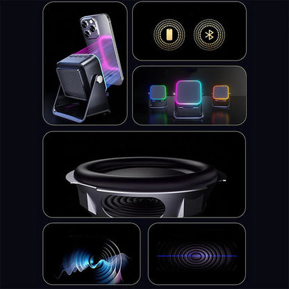In-1 Wireless Induction Bluetooth Speaker With Adjustable Phone Sta… – 🔹 🔹 🔹