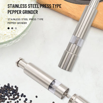 Stainless Steel Salt & Pepper Grinder Set – One-touch Thumb Button, P… – ⏰ Hurry