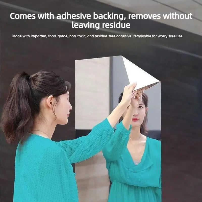 Self-adhesive Mirror Sticker With Backing Tape – Self-adhesive Mirror… –