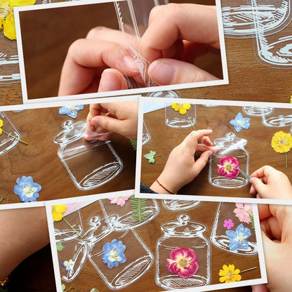 Transparent Dried Flower Bookmarks – 60-piece Diy Craft Kit | Unique … – 🎁