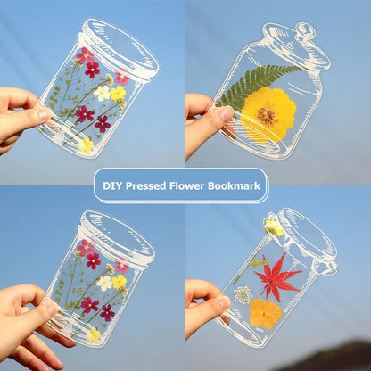 Transparent Dried Flower Bookmarks – 60-piece Diy Craft Kit | Unique … – 🎁