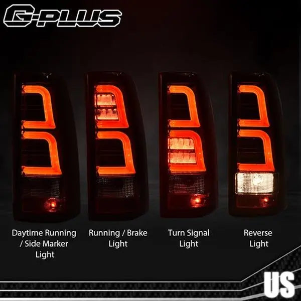 LED Tail Lights for 1999–2006 Chevy Silverado & GMC Sierra – Pair