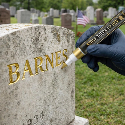 Golden Tombstone Marker Pen For Restoring Faded Grave Inscriptions – … – This