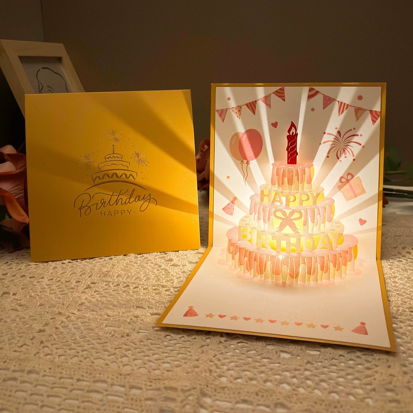 D Pop Up Birthday Card With Led Light & Music – Birthday Card | With… – 🎂 The
