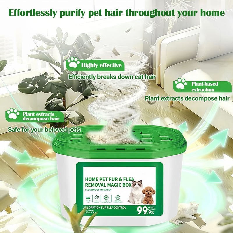 Pet Fur & Odor Removal Magic Box – Electrostatic Adsorption, Plant-ba… – ✨ No
