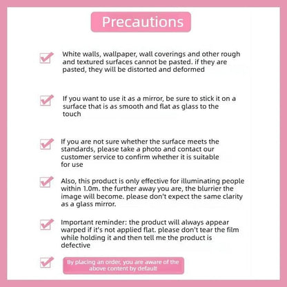 Self-adhesive Mirror Sticker With Backing Tape – Self-adhesive Mirror… –