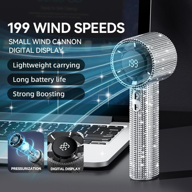 Diamond Luxury Handheld Turbo Fan – Diamond Luxury | Handheld Turbo |… – 💎