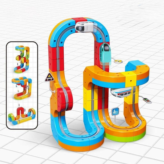 Magic Rail Track Blocks – Creative Diy Train Set With Led & Gravity-d… – 🚂