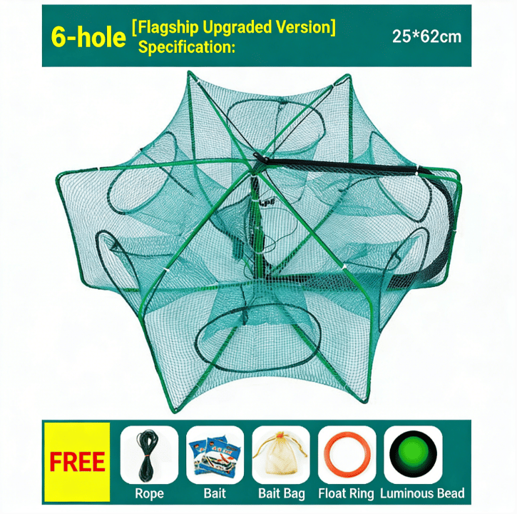 Magic Foldable Fishing Trap Net – Magic Foldable | Fishing Trap | Eve… – 🎣 The