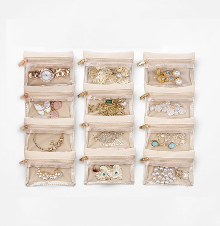 Travel Jewelry Organizer Box With Clear Pouches – Travel Jewelry | Or… – ✨