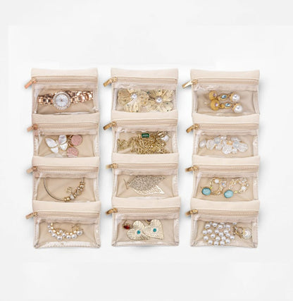 Travel Jewelry Organizer Box With Clear Pouches – Travel Jewelry | Or… – ✨