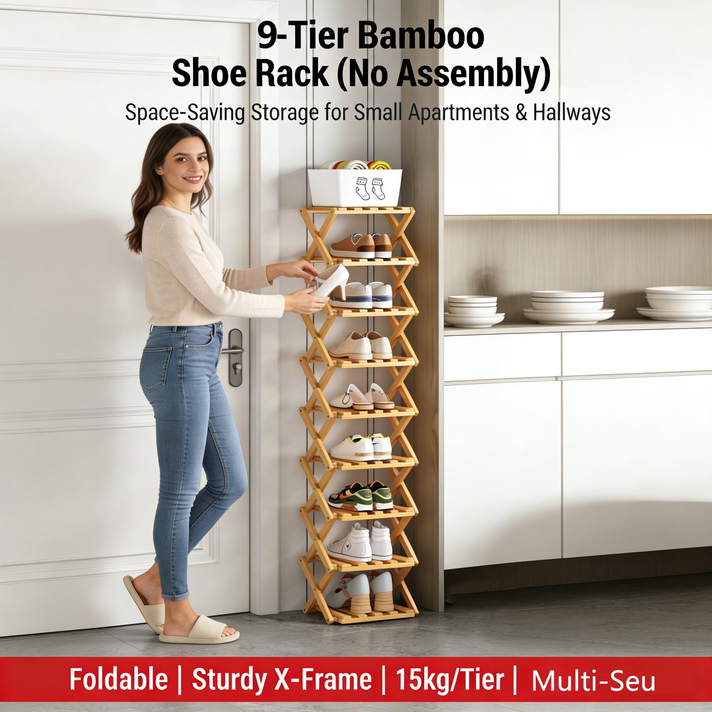 The 9-tier No-assembly Bamboo Rack ! – 9-tier No-assembly | Bamboo Ra… – Don't
