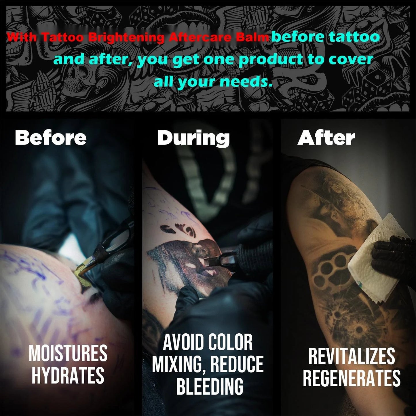 Tattoo Aftercare Balm – Brighten & Heal Faster | Hydrating, Color-enh… – If Your