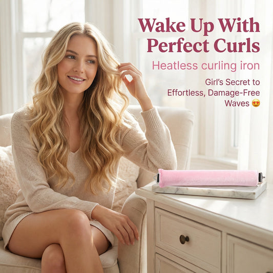 Heatless Curling Rod – Heatless Curling | Best Value | Everyday Use – ✨ Wake Up