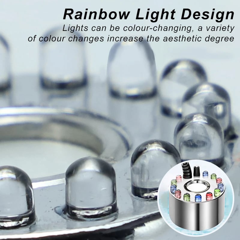 Ultrasonic Mist Maker Fogger – Auto Shut-off, Led Colorful Lights | I… – ✨