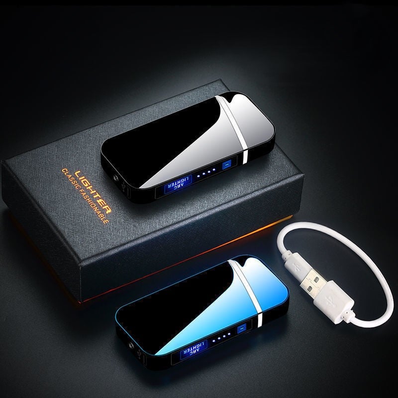 Electric Lighter, Dual Arc, Windproof, Led Battery Indicator, Automat… –