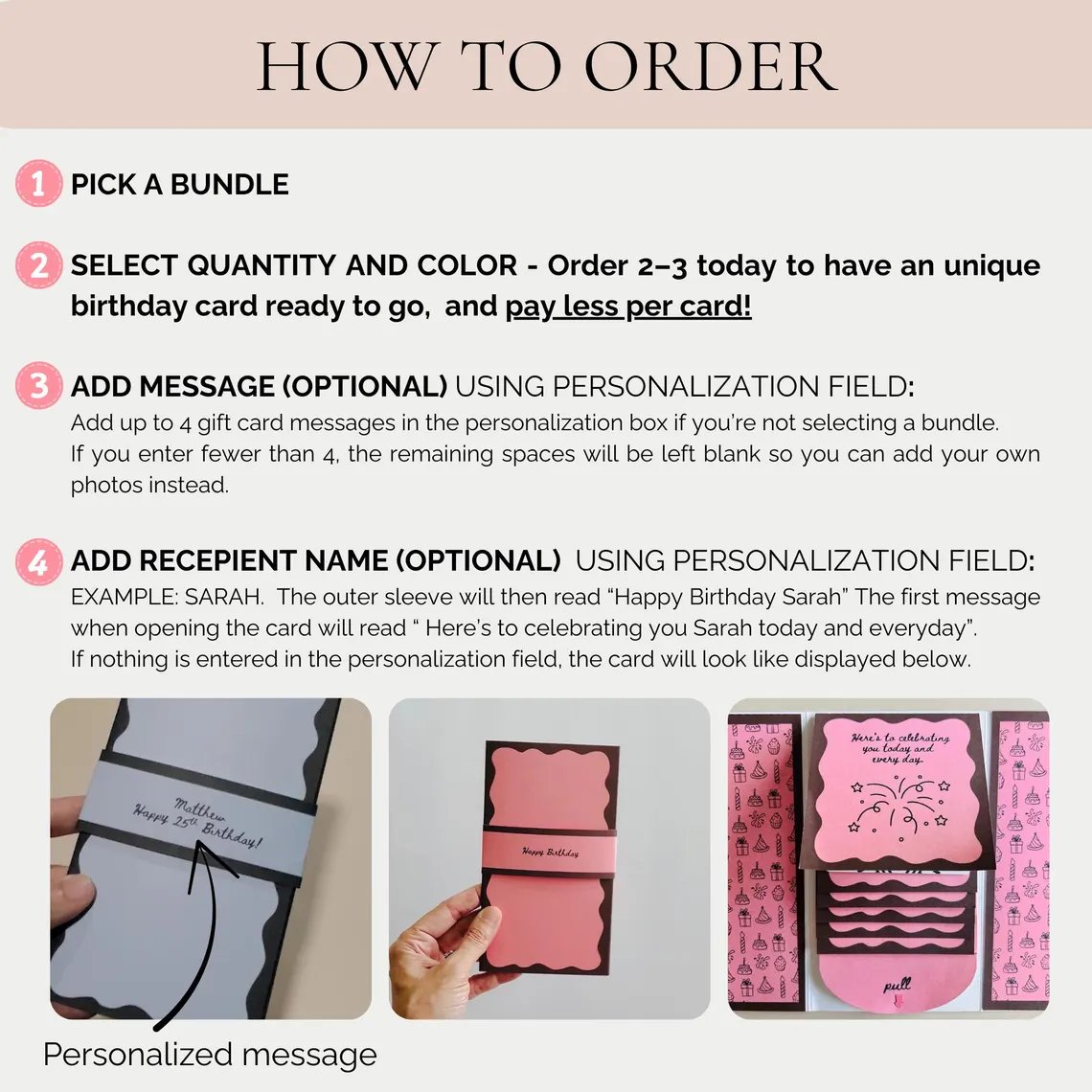 Handmade Waterfall Birthday Gift Card Booklet – Handmade Waterfall | … – Don't