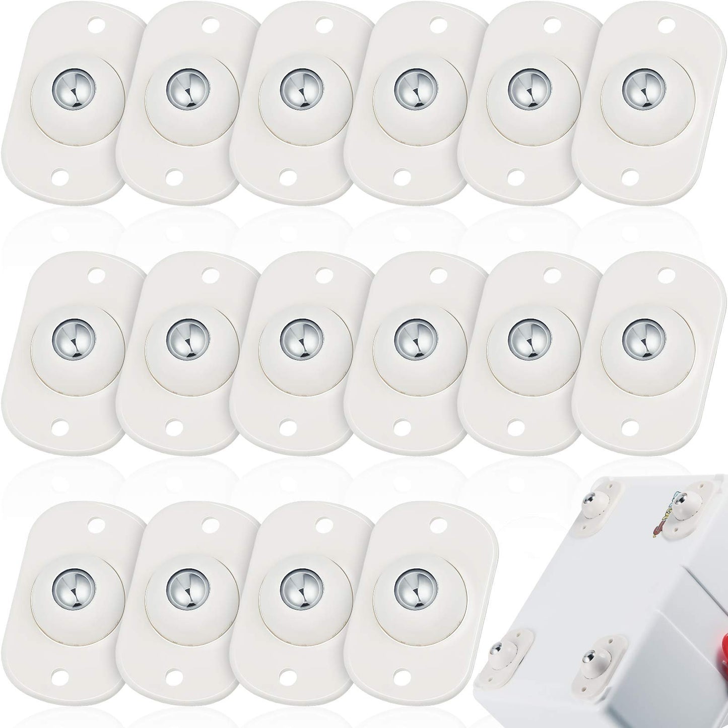 Self-adhesive 360° Universal Swivel Wheels – Abs + Stainless Steel | … – From