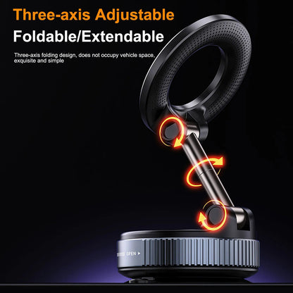 Newest 360° Adjustable Vacuum Magnetic Suction Cup Phone Holder … – Desription：