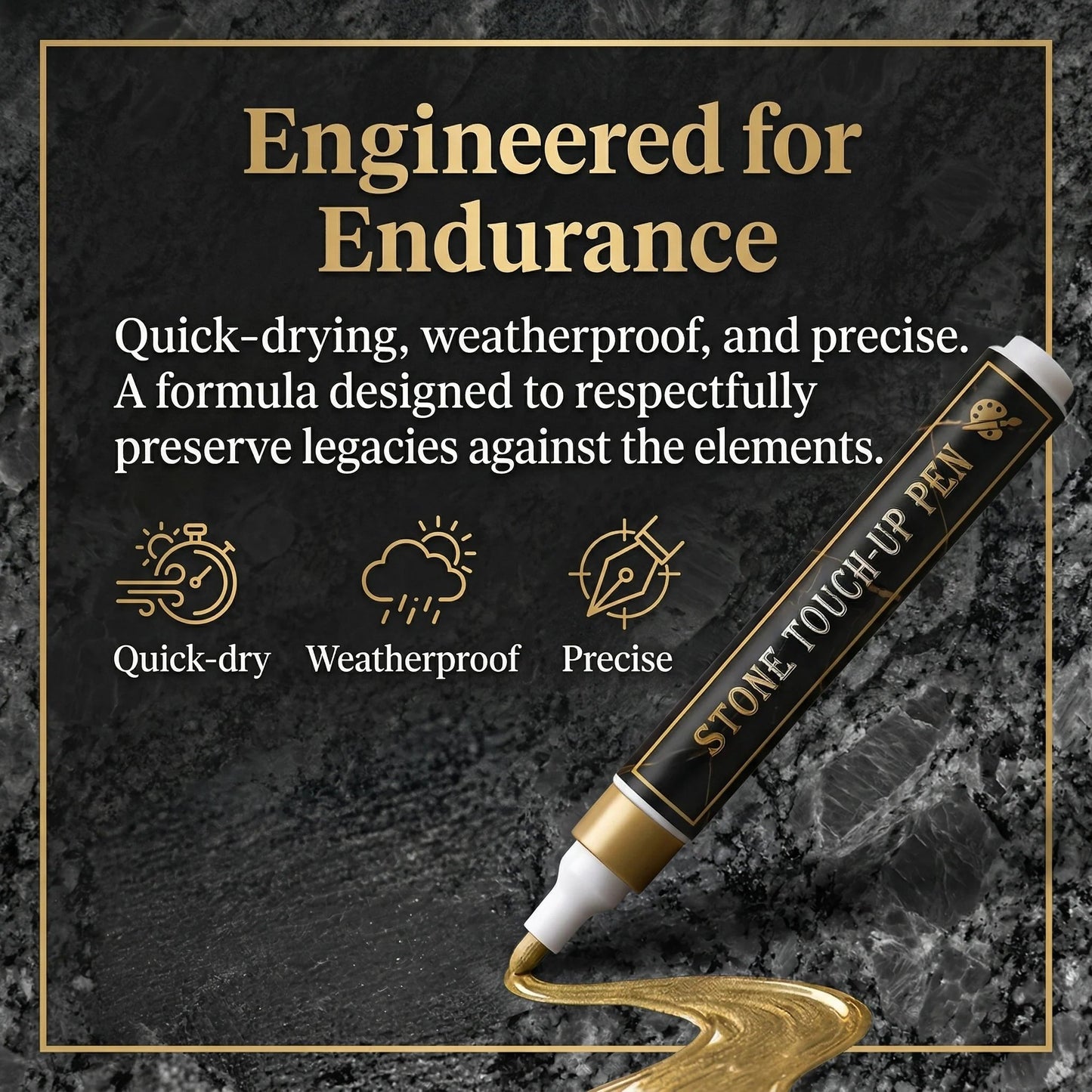 Golden Tombstone Marker Pen For Restoring Faded Grave Inscriptions – … – This