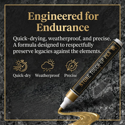 Golden Tombstone Marker Pen For Restoring Faded Grave Inscriptions – … – This