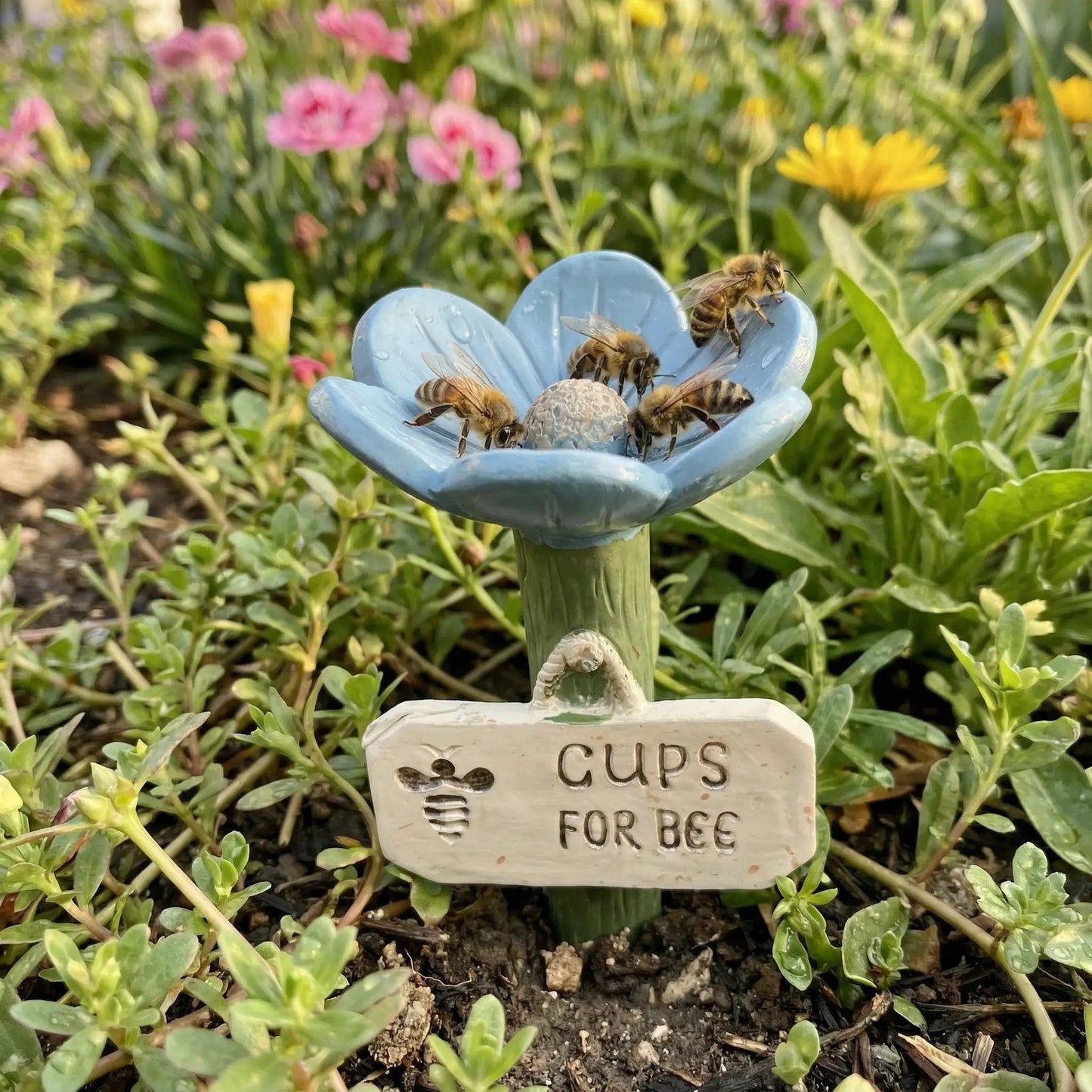 Flower-shaped Bee Watering Station – Flower-shaped Watering | Station… – Don't