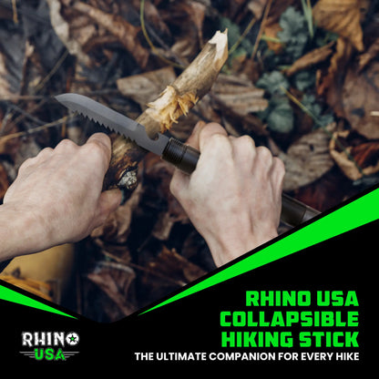 Tactical Hiking Stick with Survival Kit