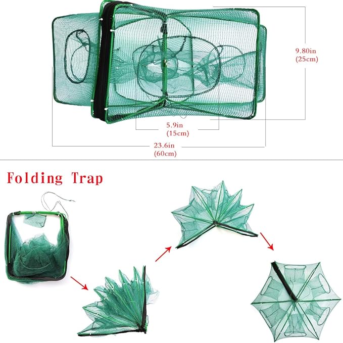 Magic Foldable Fishing Trap Net – Magic Foldable | Fishing Trap | Eve… – 🎣 The