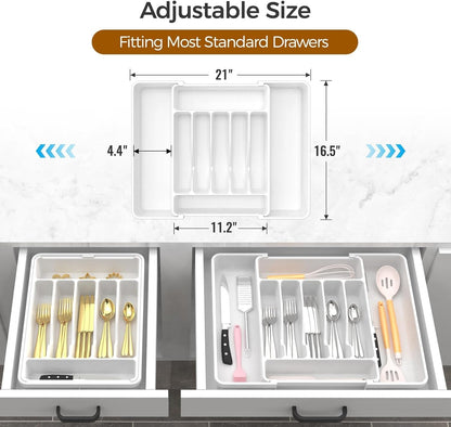 Expandable Utensil Drawer Organiser – Expandable Utensil | Drawer Org… – 🍳 Say