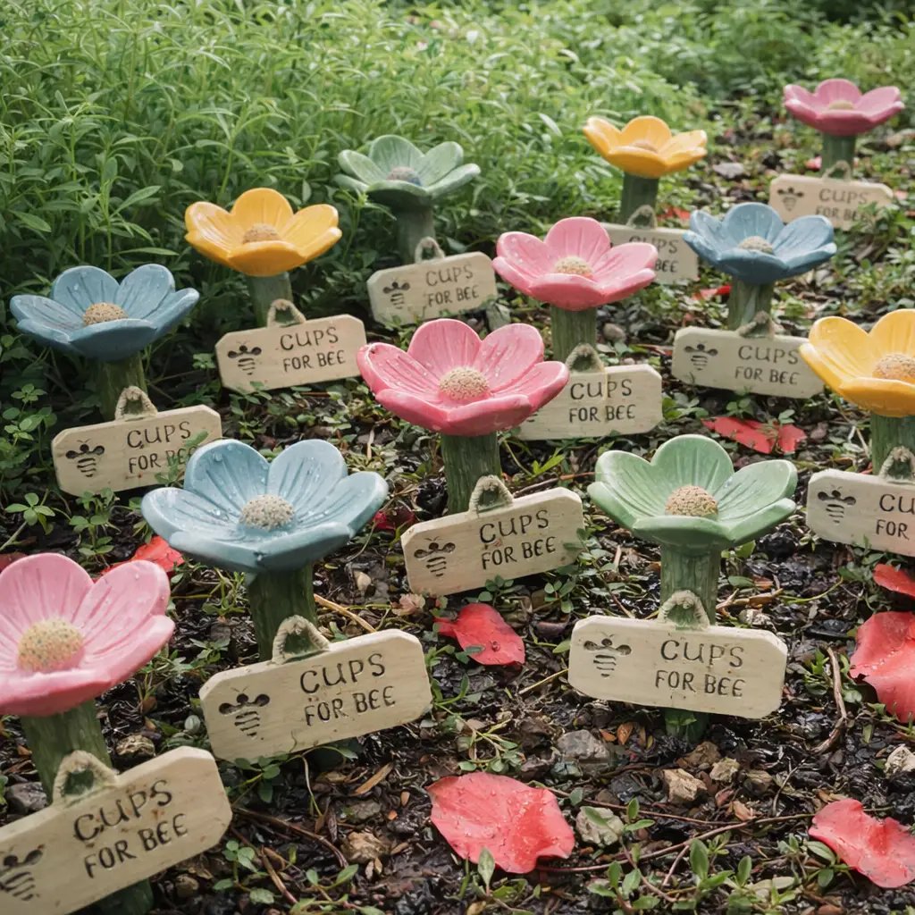 Flower-shaped Bee Watering Station – Flower-shaped Watering | Station… – Don't
