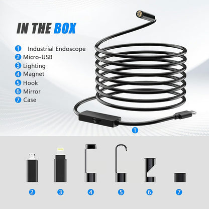 Plug-and-play Endoscope Camera - Compatible With Android & Iphone & I… – Turn