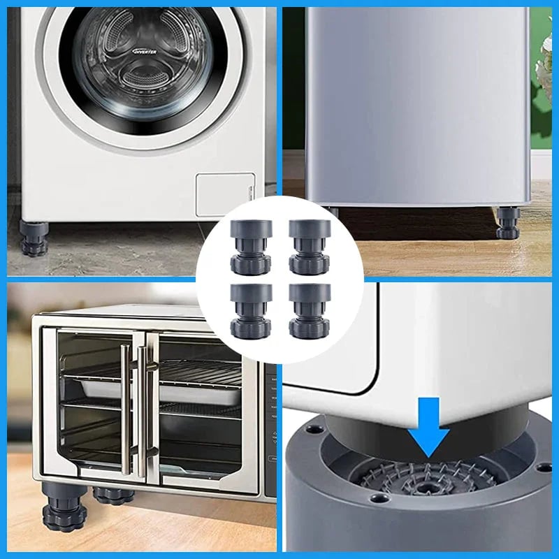 Anti-vibration Washing Machine Feet Pads (set Of 4) – Anti-vibration … – 🔧