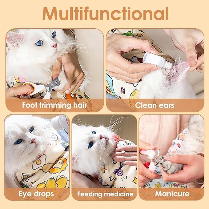 Cat Grooming Wrap – Grooming Wrap | Best Value | Everyday Use – Guaranteed |