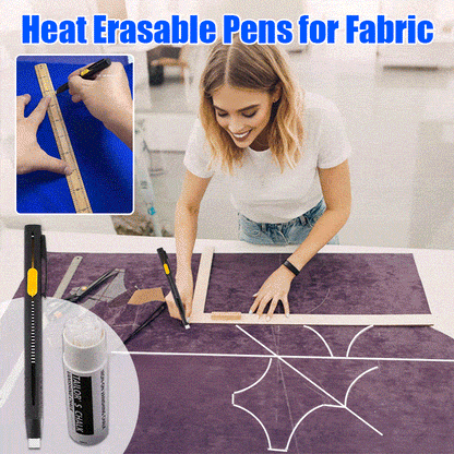 Heat Erasable Fabric Marker Pen – Heat Erasable | Fabric Marker | Eve… – ✂️