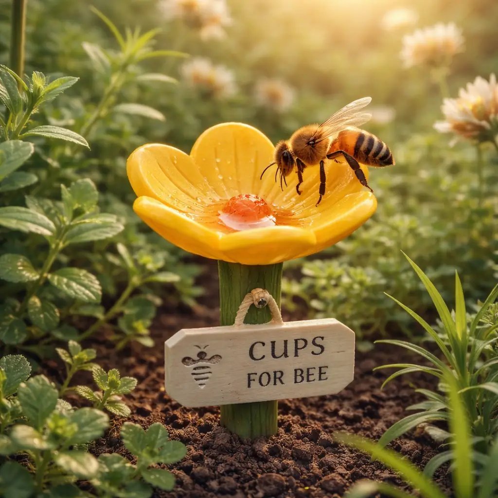 Flower-shaped Bee Watering Station – Flower-shaped Watering | Station… – Don't