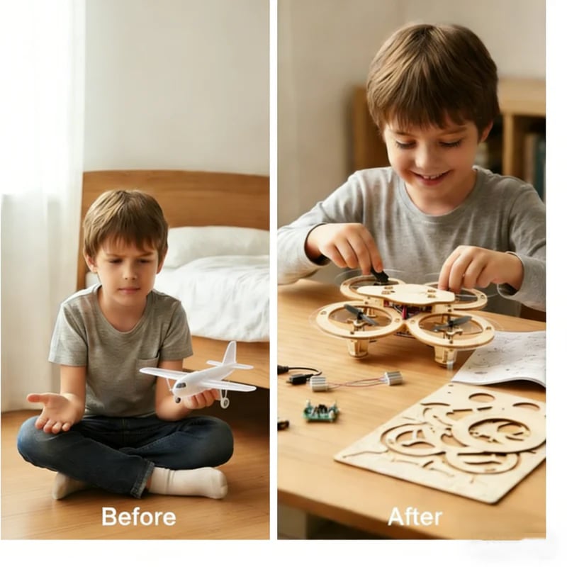 Kids Diy Wooden Drone Building Kit – Kids Wooden | Drone Building | K… –