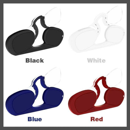 Portable Mini Nose Clip Reading Glasses – Lightweight 50g, Silicone N… – A