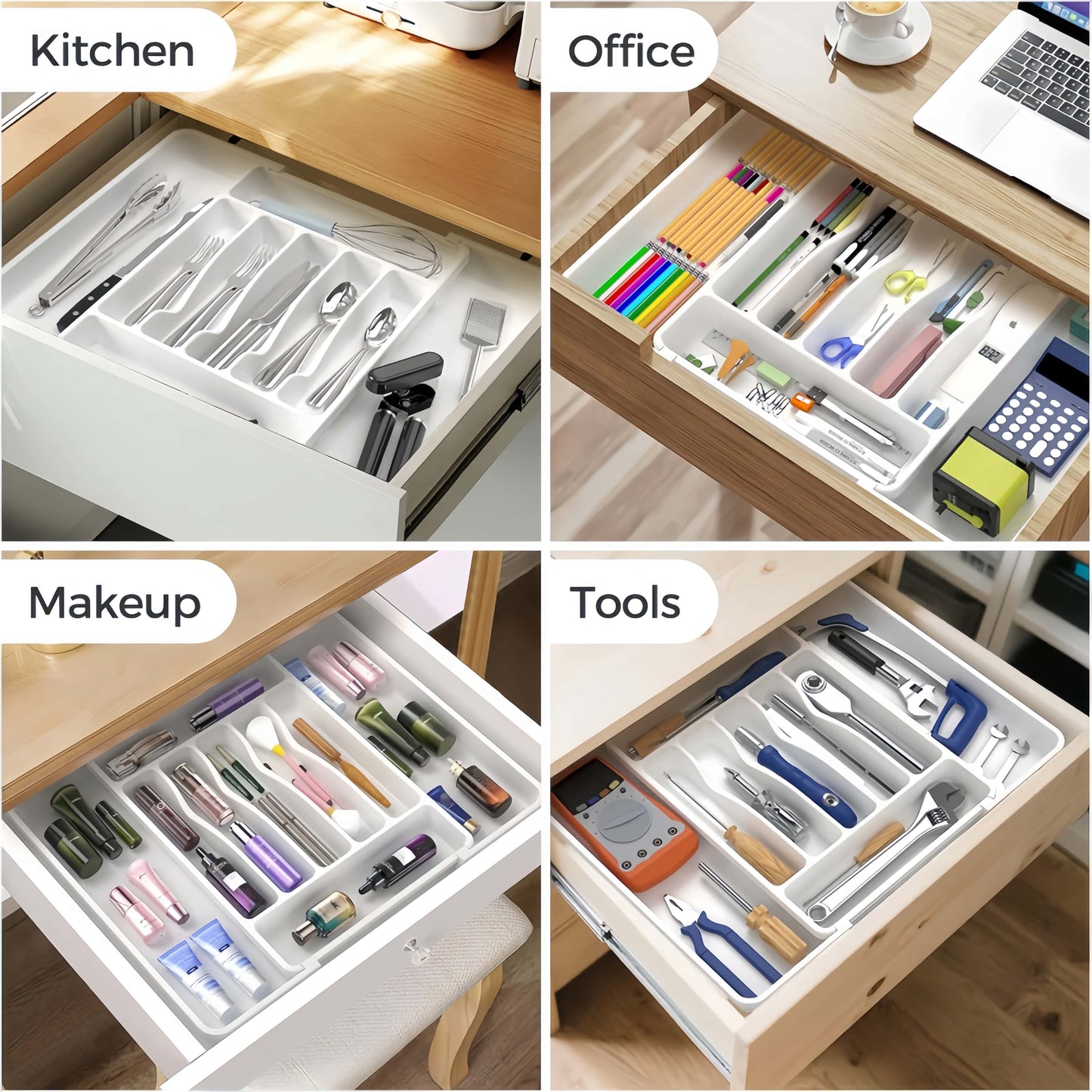 Expandable Utensil Drawer Organiser – Expandable Utensil | Drawer Org… – 🍳 Say