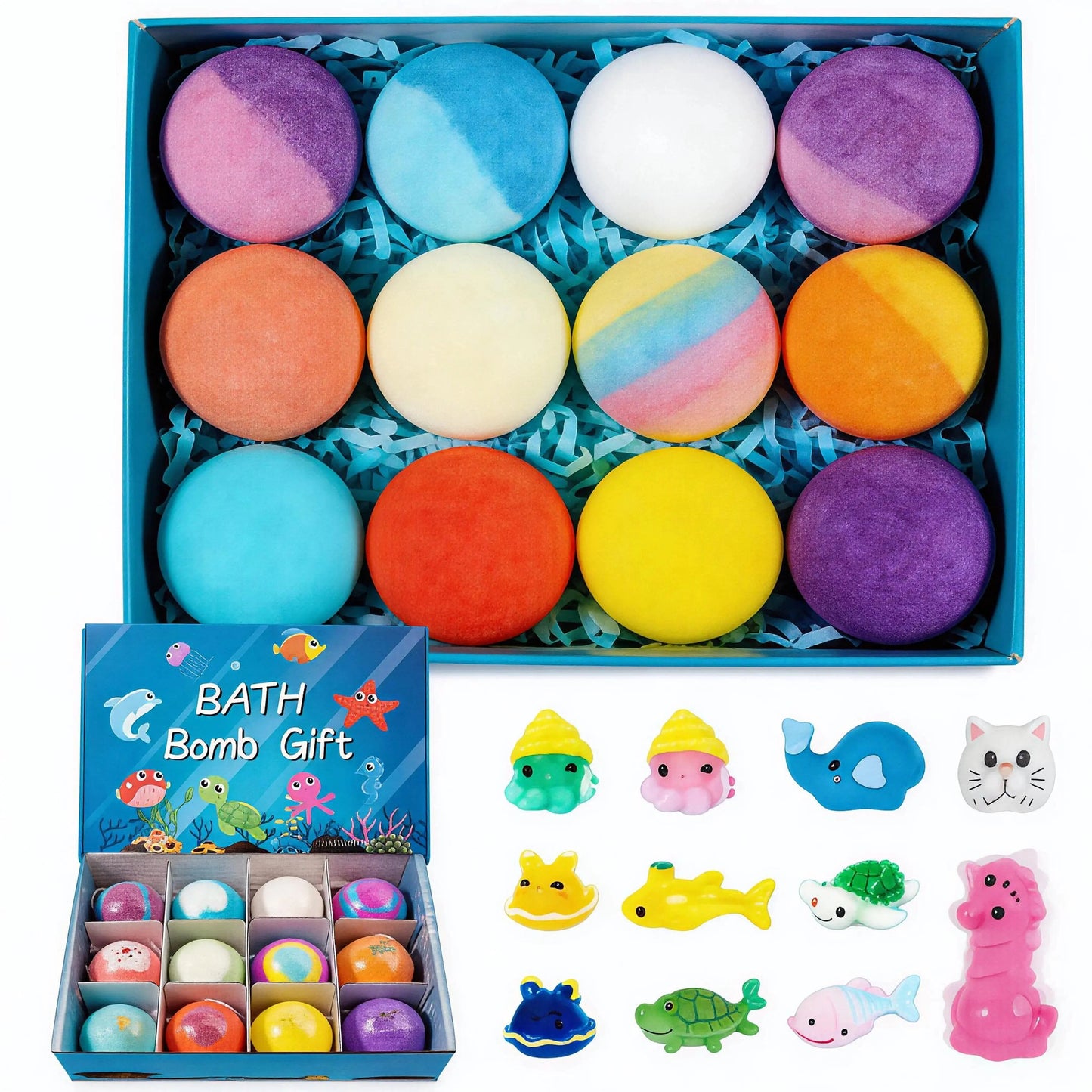 Kids Bath Bombs With Surprise Animal Toys Inside – Natural, Mega Bubb… – ❤️ All