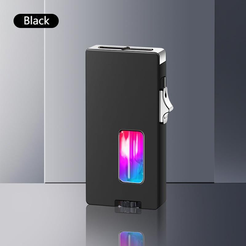 Windproof 7-hole Refillable Butane Lighter – Gravity-activated Igniti… – 🔥