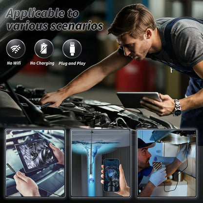 Plug-and-play Endoscope Camera - Compatible With Android & Iphone & I… – Turn