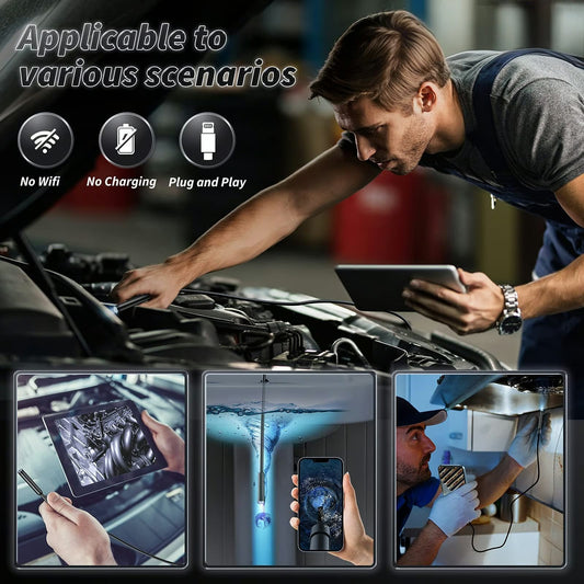 Plug-and-play Endoscope Camera - Compatible With Android & Iphone & I… – Turn