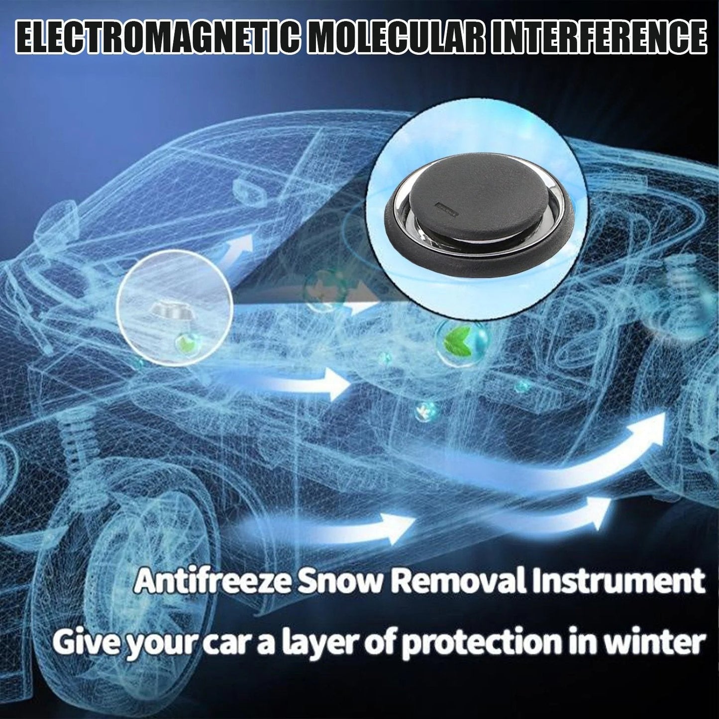 Solar Car De-Icing Device – Electromagnetic Auto Snow & Ice Remover | No Scraping