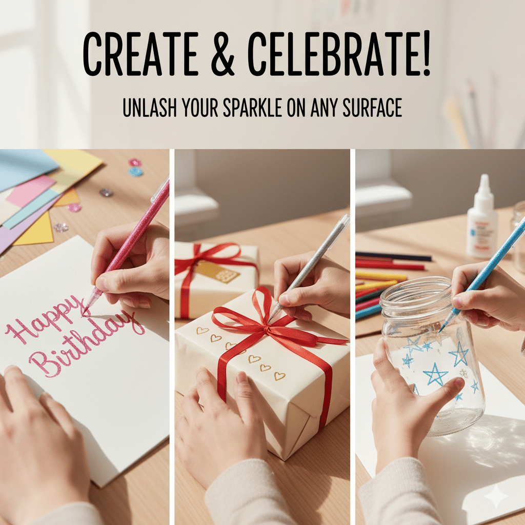 Glitter Gel Pen Set – Glitter | Best Value | Everyday Use – Don't Forget To Get